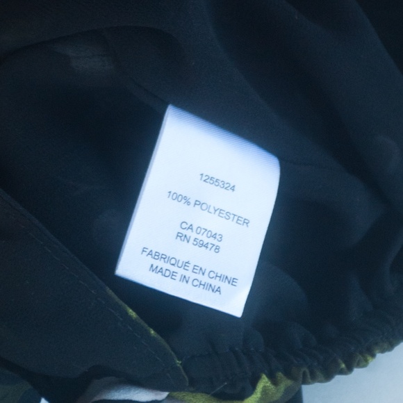 Rachel Zoe Black Floral High Neck Open Back Blouse Top - Picture 5 of 7